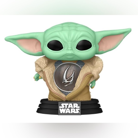 FUNKO POP: DIN GROGU W/ ARMOR #712/STANDARD SIZE/NEW-IN-BOX/NWT/MINT - Picture 2 of 3